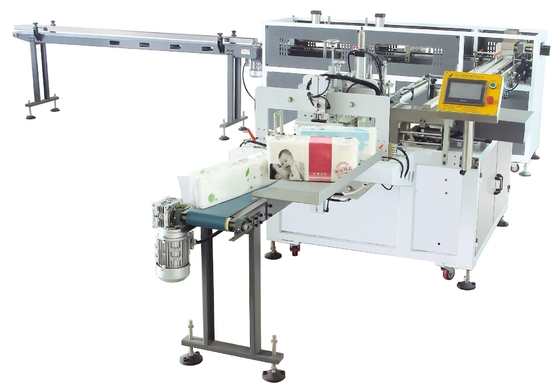 Small Toilet Roll Bundle Packing Machine Toilet Rewinding Machine 10 Bags / Min
