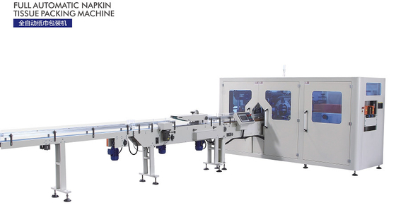 Plastic Film Facial Tissue Packing Machine 160 Packs / Min 6.8KW