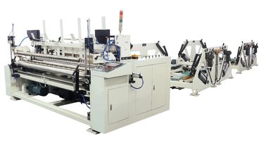 15KW Tissue Folding Machine , Big Toilet Roll Glue Lamination System Kitchen Towel Rewinding Machine