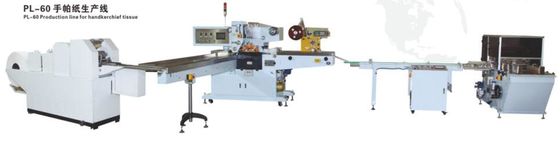 7.5Kw Tissue Paper Production Line Single Pocket Mini Hanker Chief Paper Folding Equipment