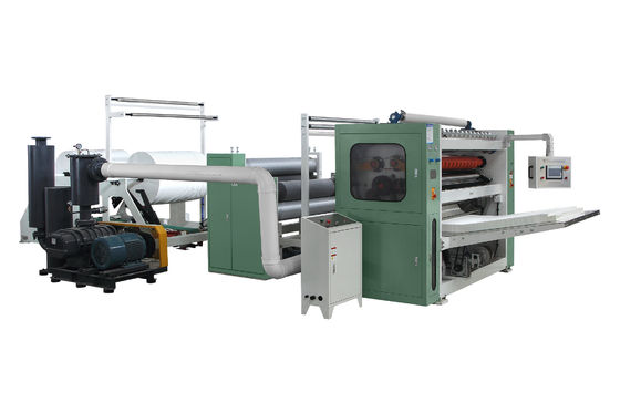 Vacuum V Fold Facial Tissue Folding Machine With Kitchen Towel Glue Laminated System